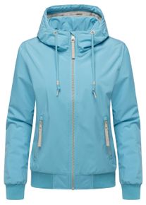 Bomberjacke Ragwear "Bomberjacke Oggie Warm YOUMODO", Damen, Gr. 3XL, blau (cloud), Obermaterial: 100% Polyester PES. Obermaterial: Futter: 100% Polyester PES. 100% Polyester PES., Jacken Bomberjacke