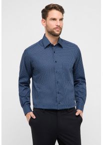 Langarmhemd Eterna "COMFORT FIT", Damen, Gr. 48, Normalgr&ouml;&szlig;en, navy, Popeline, 100% Baumwolle, normal, Manschette, Hemden Langarmhemd, NON IRON (b&uuml;gelfrei)