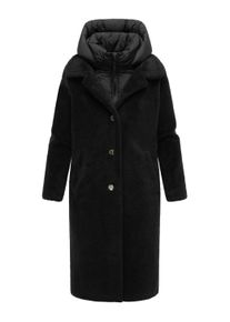 Wintermantel Navahoo "Wintermantel Teddyzauber 14", Damen, Gr. L, schwarz, Obermaterial: 100% Polyester PES. Obermaterial: Futter: 100% Polyester PES. 100% Polyester PES., M&auml;ntel Wintermantel