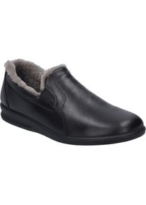 Hausschuh Josef Seibel "Belfort 67, schwarz", Herren, Gr. 43, schwarz, Obermaterial: 100% Rindsleder Leather cow., Schuhe Hausschuh