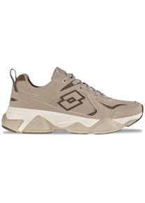 Sneaker Lotto, Damen, Gr. 40, sand, taupe, Kunstfaser, Synthetik, mehrfarbig, Schuhe Sneaker, - in angesagtem Millenium Look