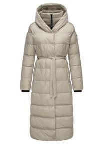 Steppmantel Ragwear "Steppmantel Niara Long", Damen, Gr. L, grau (zinc), Obermaterial: 100% Nylon NY. Obermaterial: Futter: 100% Polyester PES. 100% Polyester PES., M&auml;ntel Steppmantel