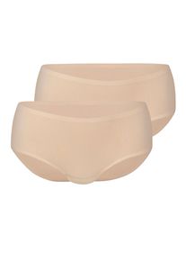 Hipster Anita "2er Pack Hipster Essential", Damen, Gr. LXL, beige (desert), Stoff, Obermaterial: 80% Polyamid PA. 20% Elasthan EL., Unterhosen Hipster