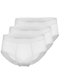 Slip Ammann "3er Pack Slip mit Eingriff Day Classic / Feinripp Premium", Herren, Gr. 6, wei&szlig;, Obermaterial: 100% Baumwolle CO., Unterhosen Slip