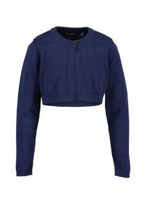 Strickjacke Blue Seven "Blue Seven M&auml;dchen Bolero Strickjacke", M&auml;dchen, Gr. 116, 5750, dk blau, 100% Baumwolle, regular fit, Rundhals, Strickjacken Strickjacke