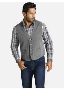 Funktionsweste Jan Vanderstorm "Weste TORELL", Herren, Gr. 56, grau, Obermaterial: 100% Baumwolle CO., Westen Funktionsweste