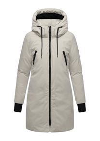 Wintermantel Navahoo "Wintermantel Winterzart 14", Damen, Gr. XXL, grau (bone), Obermaterial: 100% Polyester PES. Obermaterial: Futter: 100% Polyester PES. 100% Polyester PES., M&auml;ntel Wintermantel