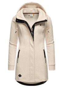 Sweatjacke Ragwear "Sweatjacke Letty Intl.", Damen, Gr. L, beige (beige melange24), Obermaterial: 54% Polyester PES. 41% Baumwolle CO. 5% Viskose CV. Futter: 54% Polyester PES. 41% Baumwolle CO. 5% Viskose CV., Sweatjacken Sweatjacke