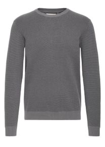 Strickfleece-Pullover Blend "Strickpullover BHBAAL", Herren, Gr. S, grau (iron gate), Obermaterial: 70% Baumwolle CO. 30% Nylon NY., Pullover Strickfleece-Pullover