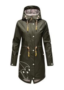 Outdoorjacke Marikoo "Marikoo Dancing Umbrella Damen Jacke B924", Damen, Gr. S, gr&uuml;n (schwarz olive), Obermaterial: 70% Polyester PES. 30% Polyurethan PU., Jacken Outdoorjacke