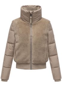 Pl&uuml;schjacke Navahoo "Fleecejacke Teddyzone 14", Damen, Gr. XL, beige (light taupe), Obermaterial: 100% Polyester PES. Obermaterial: 100% Polyester PES. Futter: 100% Polyester PES. 100% Polyester PES., Jacken Pl&uuml;schjacke
