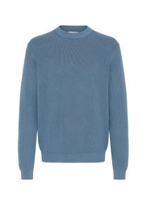 Strickfleece-Pullover Casual Friday "Strickpullover CFIsaksson", Herren, Gr. XL, blau (bering sea), Obermaterial: 100% Baumwolle CO., Pullover Strickfleece-Pullover