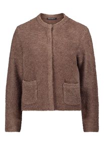 Strickjacke Betty Barclay "Grobstrickjacke mit Lurexfaden", Damen, Gr. 44, braun, Obermaterial: 62% Polyacryl PAN. 16% Polyester PES. 12% metallisierte Fasern MTF. 4% Wolle mw. 3% Polyamid PA., Strickjacken Strickjacke