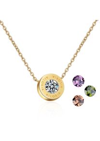 Edelstahlkette AILORIA "Halskette AGN&Egrave;S", Damen, gold, Halsketten Edelstahlkette