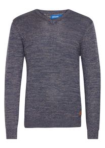 Strickfleece-Pullover Blend "Strickpullover BHDansel", Herren, Gr. M, blau (ensign blau), Obermaterial: 50% Baumwolle CO. 50% Polyacryl PAN., Pullover Strickfleece-Pullover