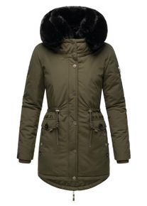 Wintermantel Navahoo "Wintermantel Sweety Deluxe", Damen, Gr. XL, gr&uuml;n (schwarz olive), Obermaterial: 60% Baumwolle CO. 40% Nylon NY. Obermaterial: Futter: 100% Polyester PES. 100% Polyester PES., M&auml;ntel Wintermantel