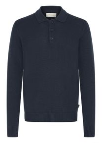 Strickfleece-Pullover Blend "Strickpullover BHDENO", Herren, Gr. XL, schwarz (salute), Obermaterial: 50% Baumwolle CO. 50% Polyacryl PAN., Pullover Strickfleece-Pullover