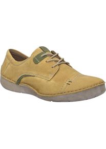 Schn&uuml;rschuh Josef Seibel "Fergey 41, senf-kombi", Damen, Gr. 42, gelb (senf, kombi), Obermaterial: 100% Rindsleder Leather cow., Schuhe Schn&uuml;rschuh