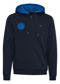 Sweatjacke FQ1924 "Sweatjacke FQWILLIAM ziphoodie sweat", Herren, Gr. M, blau (salute), Obermaterial: 70% Baumwolle CO. 30% Polyester PES., Sweatjacken Sweatjacke