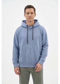 Hoodie CMP, Herren, Gr. XXL, copen blau, Obermaterial: 65% Baumwolle, 35% Polyester, Sweatshirts Hoodie, sportlicher Stil, vielseitig einsetzbar