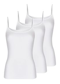 Achseltop Nina von C. "Damen Tr&auml;gerhemd GOTS Fine Cotton", Damen, Gr. 38, N-Gr, wei&szlig;, Obermaterial: 100% Baumwolle CO(Bio)., Unterhemden Achseltop