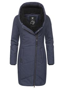Wintermantel Ragwear "Wintermantel Gordon Long", Damen, Gr. 6XL, blau (navy22), Obermaterial: 74% Baumwolle CO. 26% Nylon NY. Obermaterial: Futter: 100% Polyester PES. 100% Polyester PES., M&auml;ntel Wintermantel