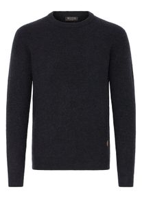 Strickfleece-Pullover INDICODE "Strickpullover IDBratram", Herren, Gr. M, schwarz, Obermaterial: 58% Polyacryl PAN. 32% Polyester PES. 7% Wolle mw. 3% Elasthan EL., Pullover Strickfleece-Pullover