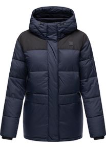 Anorak Ragwear "Steppjacke Wikesh", Damen, Gr. L, blau (navy), Obermaterial: 100% Nylon NY. 100% Polyester PES. Obermaterial: Futter: 100% Polyester PES. 100% Polyester PES., Jacken Anorak