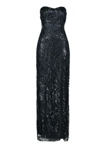 Abendkleid Vera Mont "Abendkleid mit Pailletten", Damen, Gr. 36, EURO, blau (night sky), 100% Polyester PES., Kleider Abendkleid