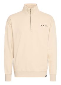 !Solid Troyer SOLID "Troyer SDHANN", Herren, Gr. M, beige (oatmeal), Obermaterial: 60% Baumwolle CO. 40% Polyester PES., Pullover Troyer