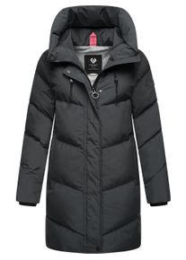 Kurzmantel Ragwear "Kurzmantel Avelin", Damen, Gr. L, grau (dunkelgrau), Obermaterial: 100% Polyester PES. Obermaterial: Futter: 100% Polyester PES. 100% Polyester PES., M&auml;ntel Kurzmantel