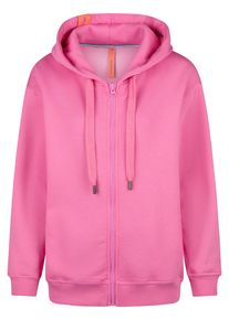 Sweatjacke SALZHAUT "Sweatjacke TOPE - UNI", Damen, Gr. XXL, rosa (blossom), Obermaterial: 80% Baumwolle CO. 20% Polyester PES., Sweatjacken Sweatjacke