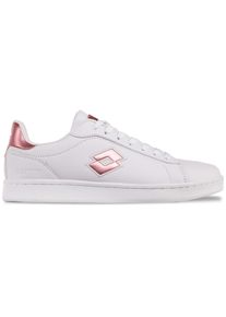 Sneaker Lotto, Damen, Gr. 38, pink (wei&szlig;, pink), Synthetik, clean, Schuhe Sneaker, - mit chiquen Kontrast-Details