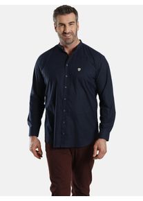 Langarmhemd CHARLES COLBY "Hemd DUKE TANCRED", Herren, Gr. XL, weit, blau (dunkelblau), Obermaterial: 100% Baumwolle CO., Hemden Langarmhemd