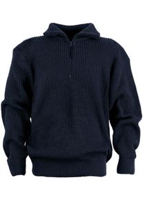 Kapuzenpullover CRAFTLAND "Troyer", Herren, Gr. L, blau (marine), Obermaterial: 100% Polyacryl PAN., Pullover Kapuzenpullover