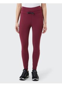 Thermoleggings Hot Sportswear, Damen, Gr. 46, N-Gr, rot (schwarz wine), Web, Obermaterial: 85% Polyamid, 15% Elasthan, unifarben, Hosen Thermoleggings