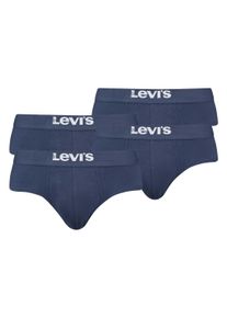 Levi's Slip LEVI'S "Slip 4er Pack", Herren, Gr. M, blau, Obermaterial: 95% Baumwolle CO. 5% Elasthan EL., Unterhosen Slip