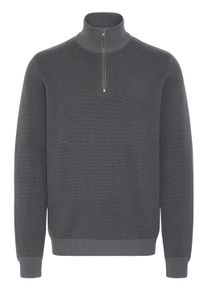 Troyer Blend "Troyer BHBAAL HALF ZIPP KNIT", Herren, Gr. L, grau (iron gate), Obermaterial: 70% Baumwolle CO. 30% Nylon NY., Pullover Troyer
