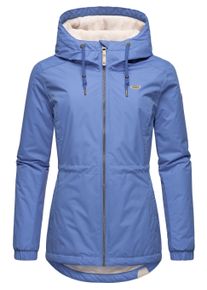 Winterjacke Ragwear "Winterjacke Dankka Warm", Damen, Gr. S, blau, Obermaterial: 100% Polyester PES. Obermaterial: Futter: 100% Polyester PES. 100% Polyester PES., Jacken Winterjacke