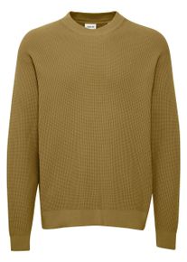!Solid Strickfleece-Pullover SOLID "Strickpullover SDHami", Herren, Gr. S, gr&uuml;n (olive drab), Obermaterial: 70% Baumwolle CO. 30% Nylon NY., Pullover Strickfleece-Pullover