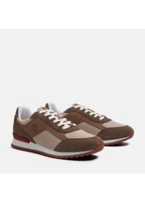 Sneaker Timberland "SCOUT HEIGHTS - LOW LACE SNEAKER", Herren, Gr. 42, ltbeimeshwmdbrn, Leder, Textil, Schuhe Sneaker