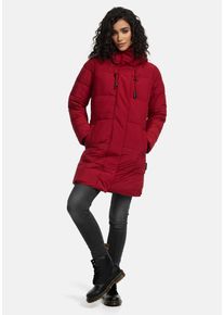 Winterjacke Marikoo "Marikoo Kaituu Damen Winter Steppjacke N008", Damen, Gr. XL, rot (dunkelrot), Obermaterial: 100% Polyester PES., Jacken Winterjacke