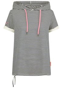 T-Shirt SALZHAUT "Shirt UTKLEIEN", Damen, Gr. S, blau (navy sanftes wei&szlig;), Obermaterial: 95% Baumwolle CO. 5% Elasthan EL., Shirts T-Shirt