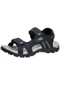 Outdoorsandale Lico "Sandale Lealman V", Herren, Gr. 36, schwarz, Synthetik, Schuhe Outdoorsandale