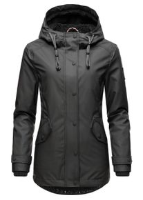 Regenjacke Navahoo "Regenjacke Lindraa", Damen, Gr. L, schwarz, Obermaterial: 60% PVC PVC. 30% Polyester PES. 10% Polyurethan PU. Obermaterial: Futter: 100% Polyester PES. 100% Polyester PES., Jacken Regenjacke