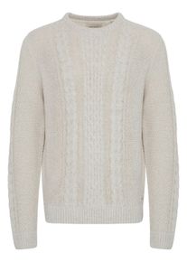 Strickfleece-Pullover Blend "Strickpullover BHPullover", Herren, Gr. XXL, beige (vanilla ice), Obermaterial: 80% Polyacryl PAN. 20% Baumwolle CO., Pullover Strickfleece-Pullover