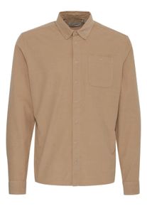 Langarmhemd Blend "Langarmhemd BHShirt", Damen, Gr. L, N-Gr, beige (cornstalk), Obermaterial: 100% Baumwolle CO., Hemden Langarmhemd