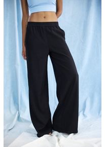 H.I.S. Schlupfhose H.I.S, Damen, Gr. 32/34, N-Gr, schwarz, Obermaterial: 65% Lyocell, 35% Baumwolle, unifarben, Basic, figurumspielend lang, Hosen Schlupfhose, in Denim Optik