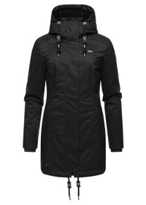 Wintermantel Ragwear "Winterjacke Tunned", Damen, Gr. 3XL, schwarz (schwarz23), Obermaterial: 100% Polyester PES. Obermaterial: Futter: 100% Polyester PES. 100% Polyester PES., M&auml;ntel Wintermantel