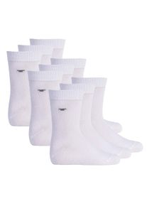 Kurzsocken Tom Tailor "Socken 9er Pack", M&auml;dchen, Gr. 23-26, wei&szlig;, Obermaterial: 77% Baumwolle CO. 20% Polyamid PA. 3% Elasthan EL., Socken Kurzsocken